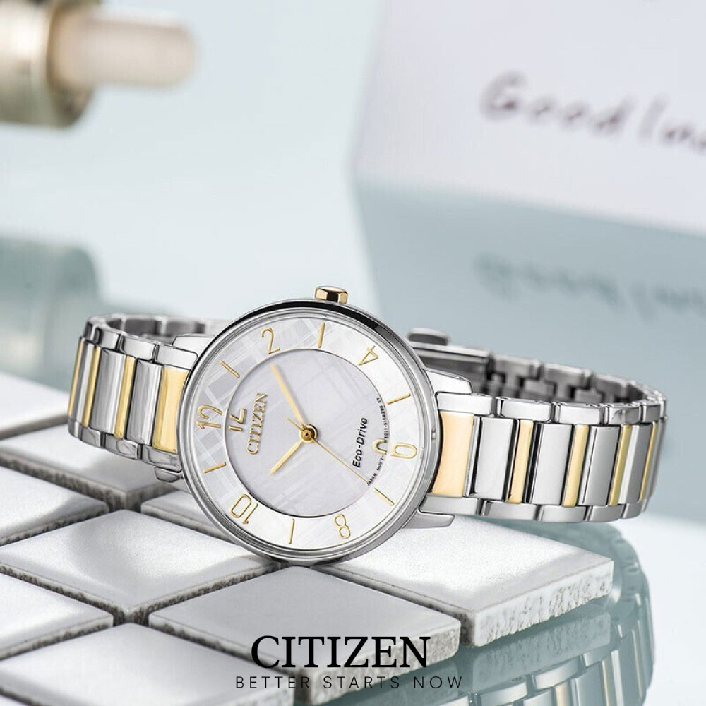 Đồng Hồ Nữ Citizen Dây Thép Không Gỉ EM0524-83A - Mặt Trắng