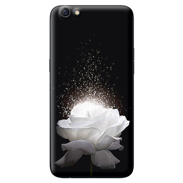 Ốp lưng cho Oppo F3 hoa trắng 1 - Hàng chính hãng