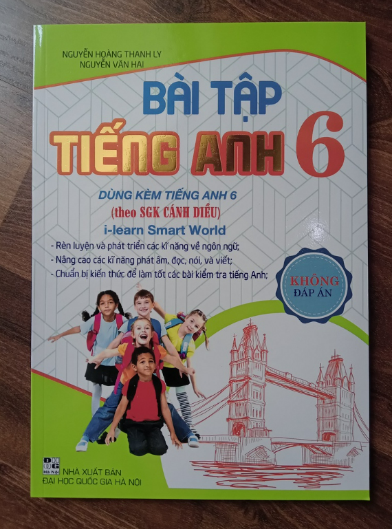 Sách - Bài Tập Tiếng Anh Lớp 6 - Không Đáp Án (Dùng Kèm SGK Cánh Diều)