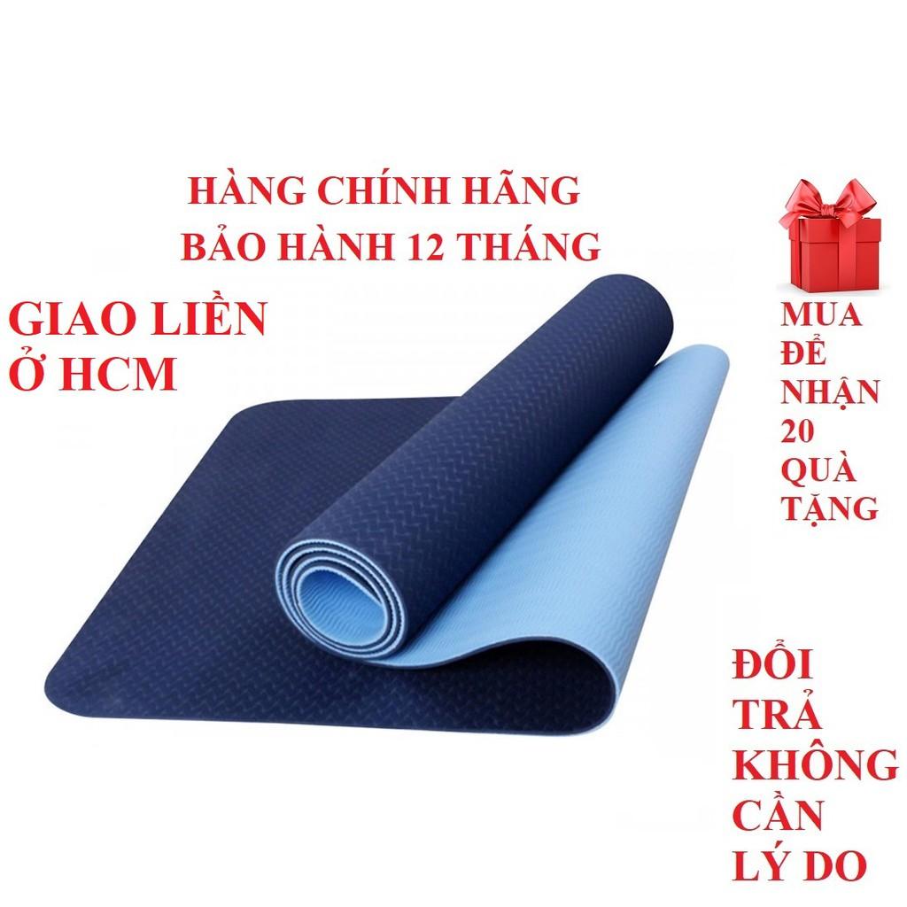 Thảm Tập Yoga, Tập Gym 2 Lớp 6mm Chính Hãng Eco Friendly - Bảo Hành 12 Tháng