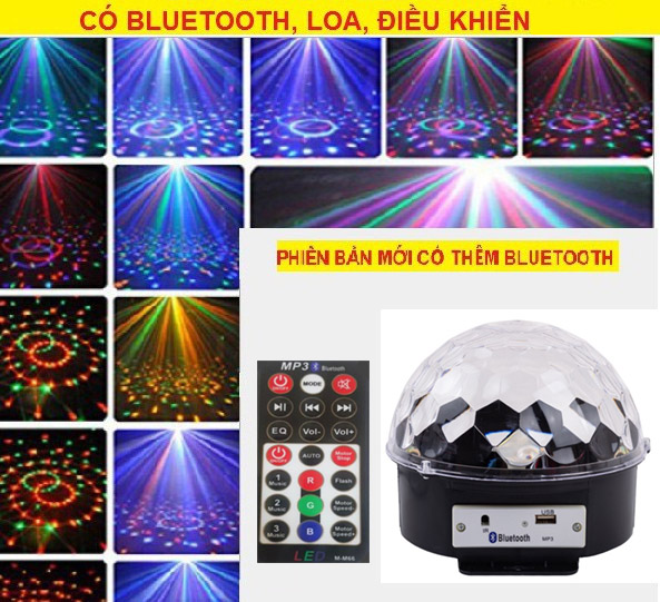 Đèn LED Hình Cầu Cảm Ứng Nhấp Nháy Nhiều Màu Có Kết Nối Bluetooth, Usb, Thu Phát Hồng Ngoại Loa Nghe Nhạc DC-BL30 Chất Lượng Cao Cấp