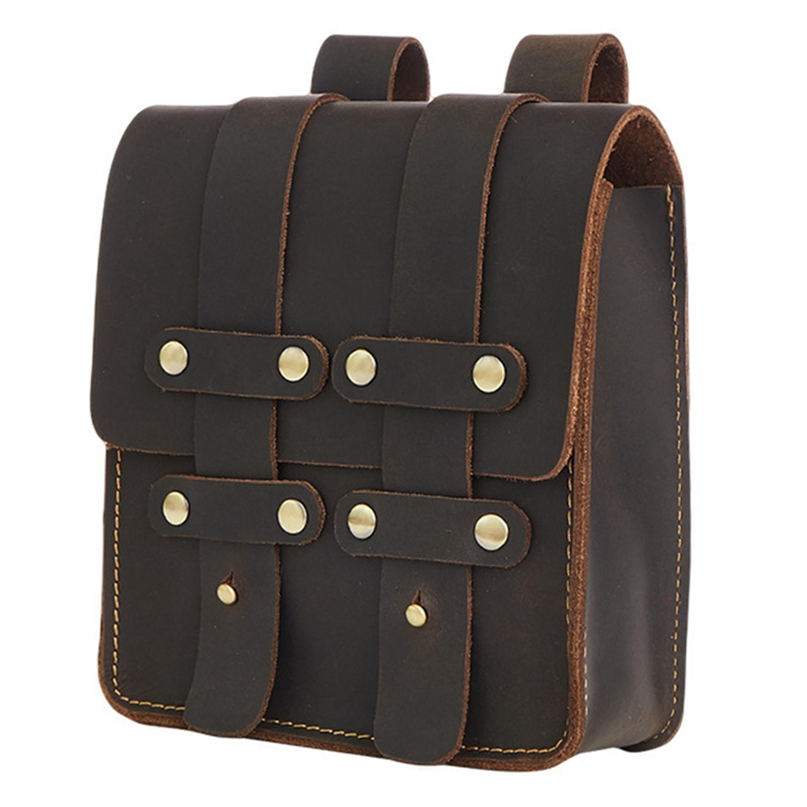 Men's Belt Pouch PU Leather Medieval Cell Phone Case Retro Style Fanny Pack