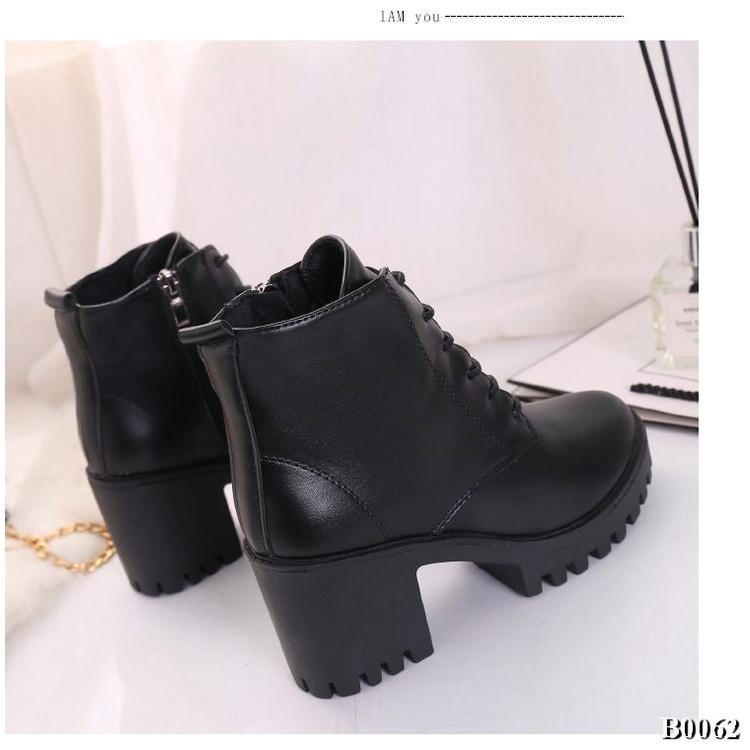 Bốt Martin Da Đế răng cưa 7.5cm khóa cạnh tiện lợi cá tính VIDEO +ẢNH THẬT