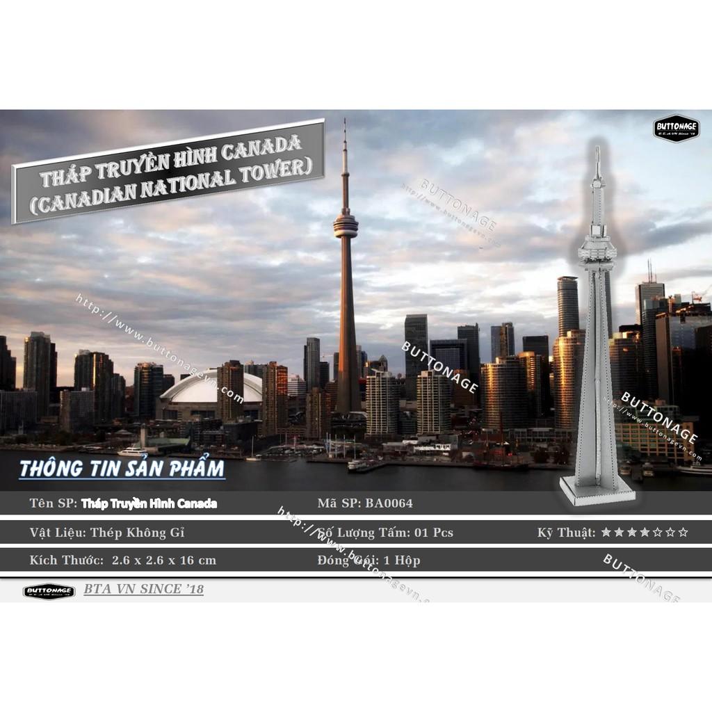 Mô Hình Lắp Ráp 3d Tháp Truyền Hình Canada