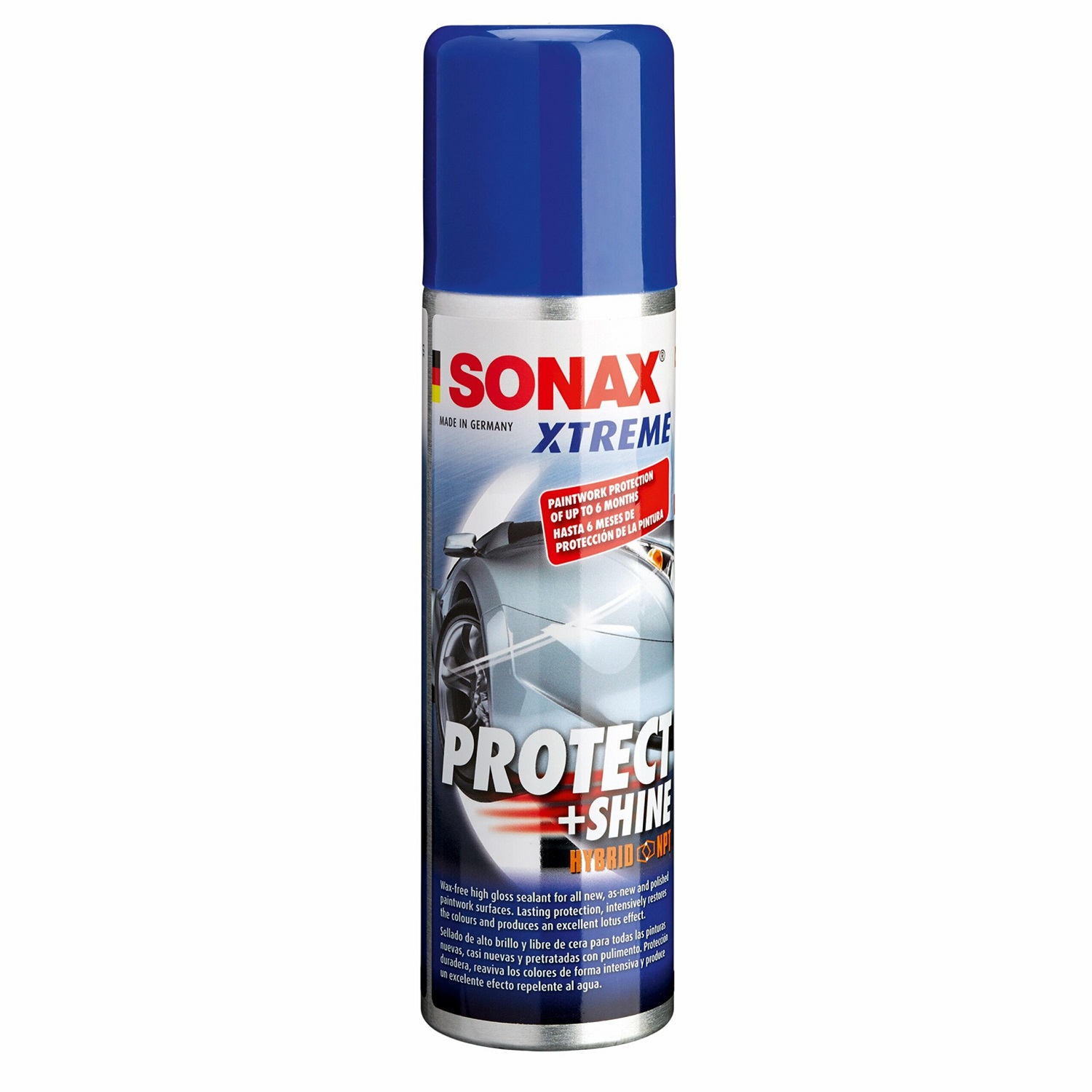 Chai xịt phủ bóng nano bảo vệ sơn xe Protect Shine Xtreme Sonax 222100 210ml - chống bám bụi, tăng độ bóng sơn xe, tác dụng lâu dài