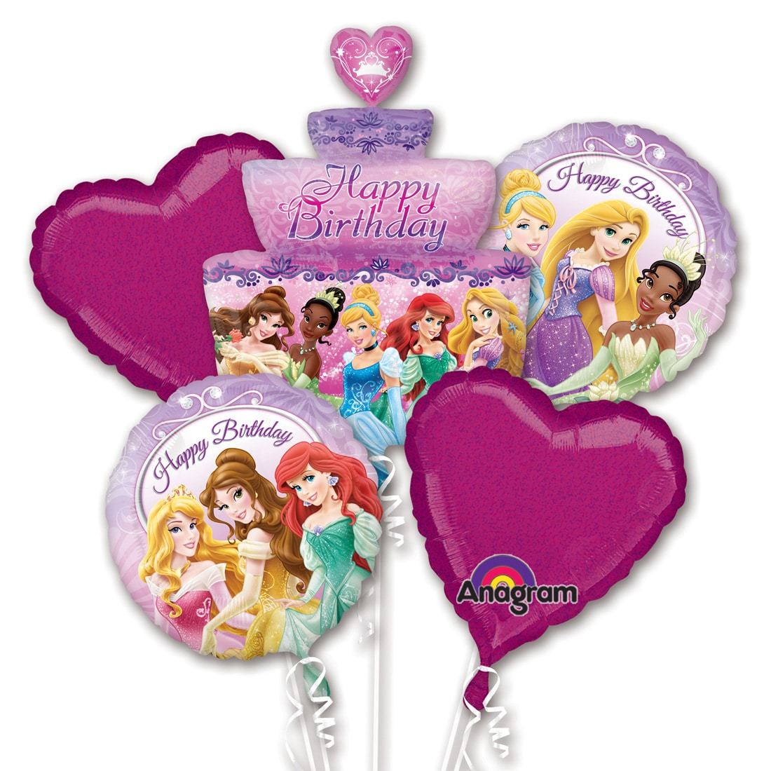 Chùm Bóng Bay Sinh Nhật Chủ Đề Công Chúa Disney