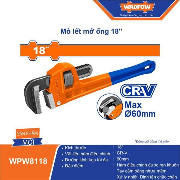 MỎ LẾT RĂNG 450MM 18INCH WPW8118 WADFOW - HÀNG CHÍNH HÃNG
