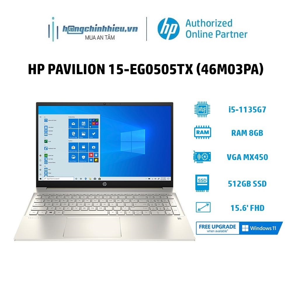 Laptop HP Pavilion 15-eg0505TX 46M03PA i5-1135G7 | 8GB | 512GB | VGA MX450 2GB | 15.6' Hàng chính hãng