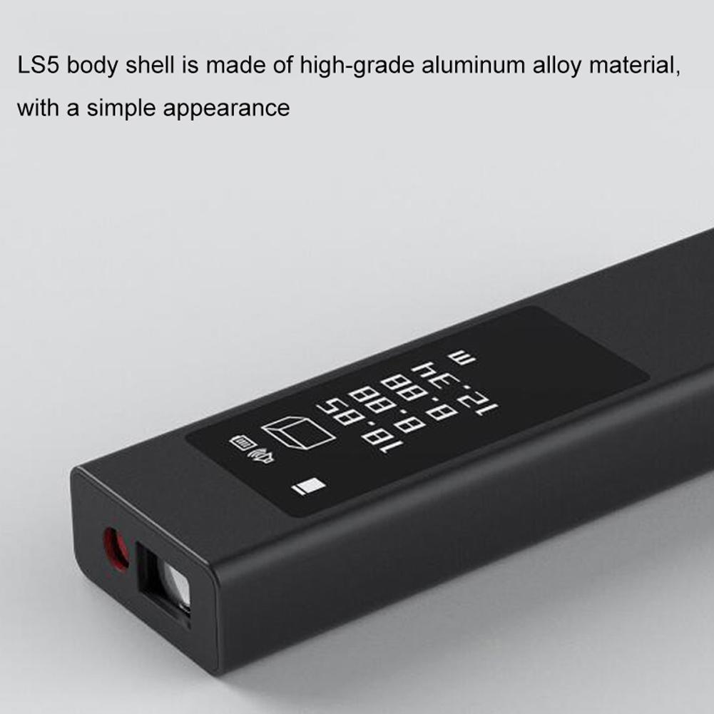 40m LS5 Portable Laser Rangefinder High Precisions OLED Touchable Screen Linear Continuous Measurement Area Pythagorean