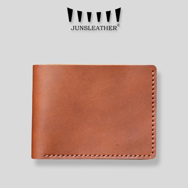 Ví ngang nam da bò ví da thuộc thảo mộc may thủ công của Junsleather