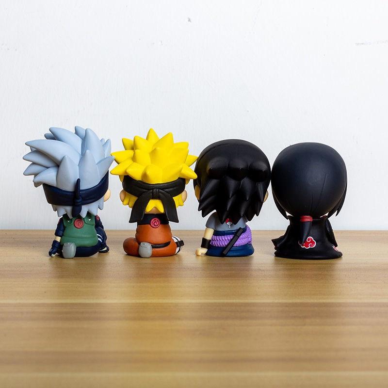 Set Mô hình Naruto chibi, bộ 4 mô hình nhân vật Naruto siêu đẹp (Naruto, Kakashi, Sasuke, Itachi