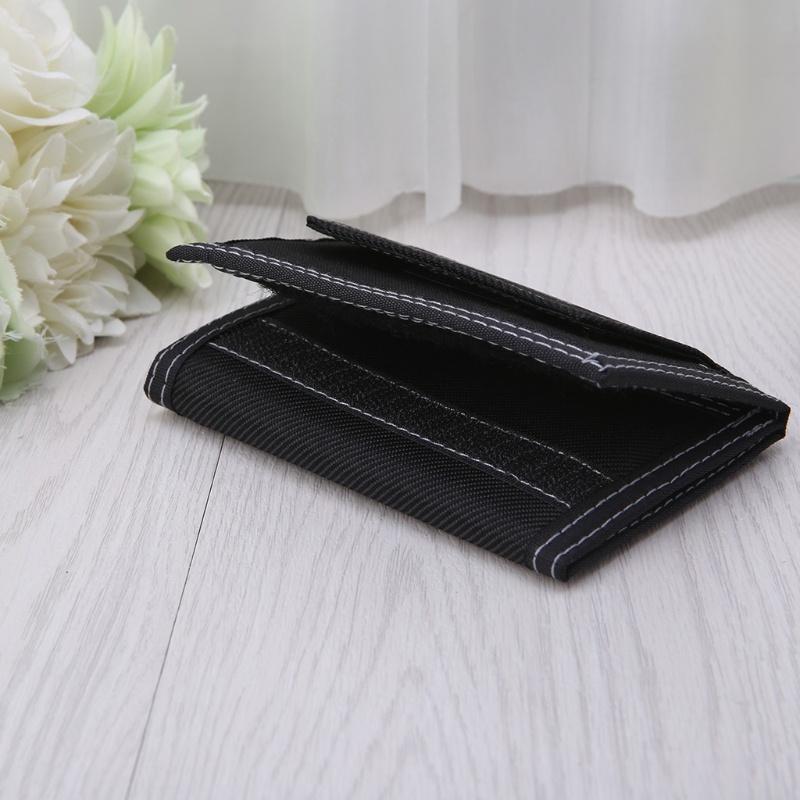 HAN Men Canvas Wallet Short Design Pocket Zipper Coin Purse Credit Card ID Holder