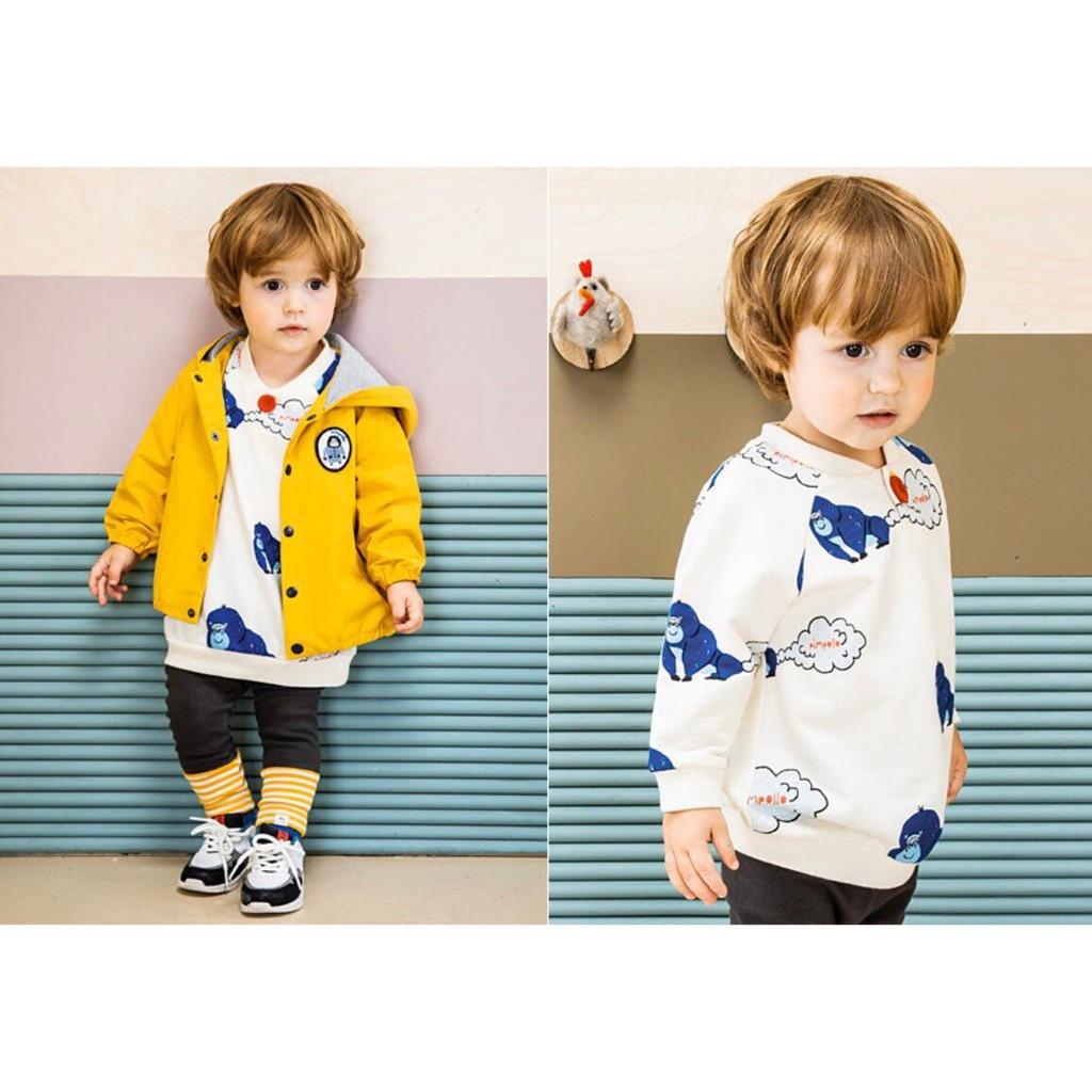 Quần legging cotton xuất Hàn Pimpollo cho bé 1- 6 tuổi