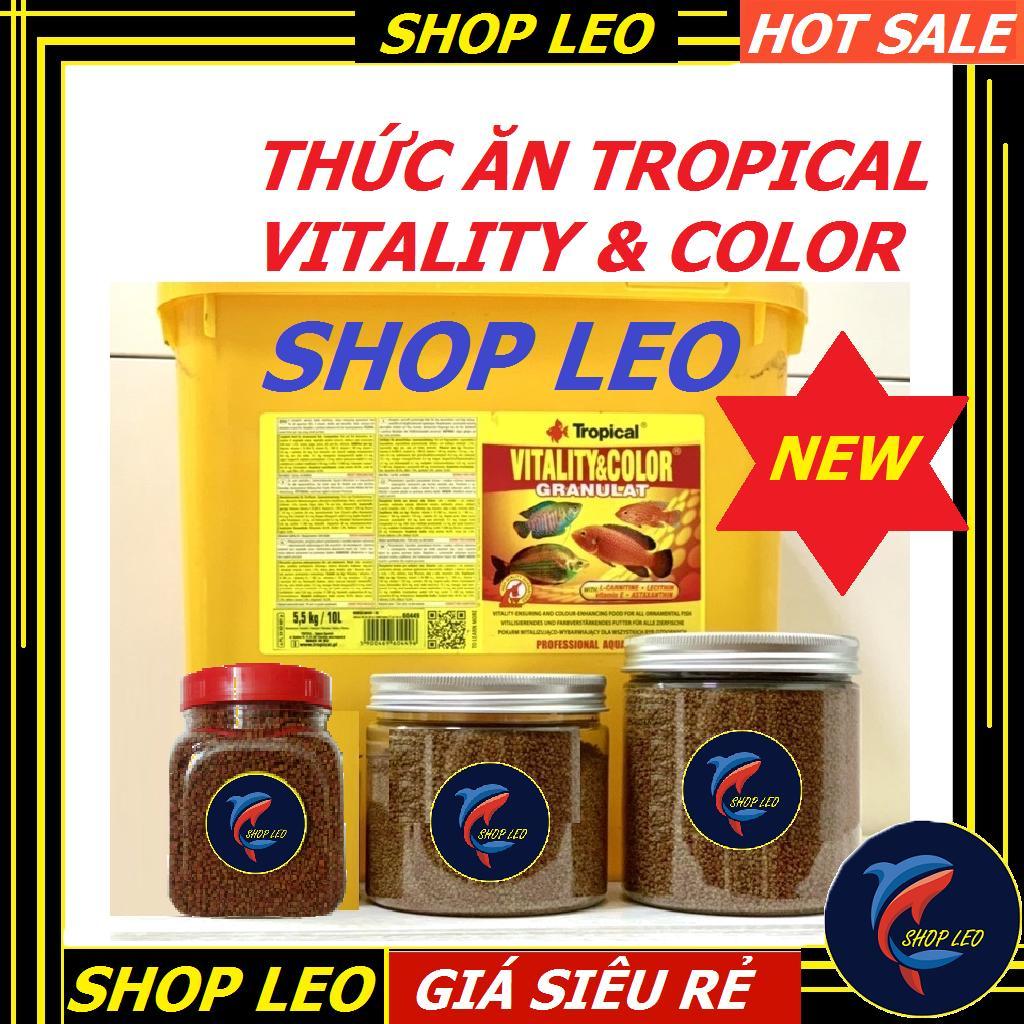 Thức ăn TROPICAL VITALITY & COLOUR GRANULAT-cám tăng màu cá-cầu vồng cá đĩa- thần tiên-cá ali-phụ kiện cá cảnh-shopleo