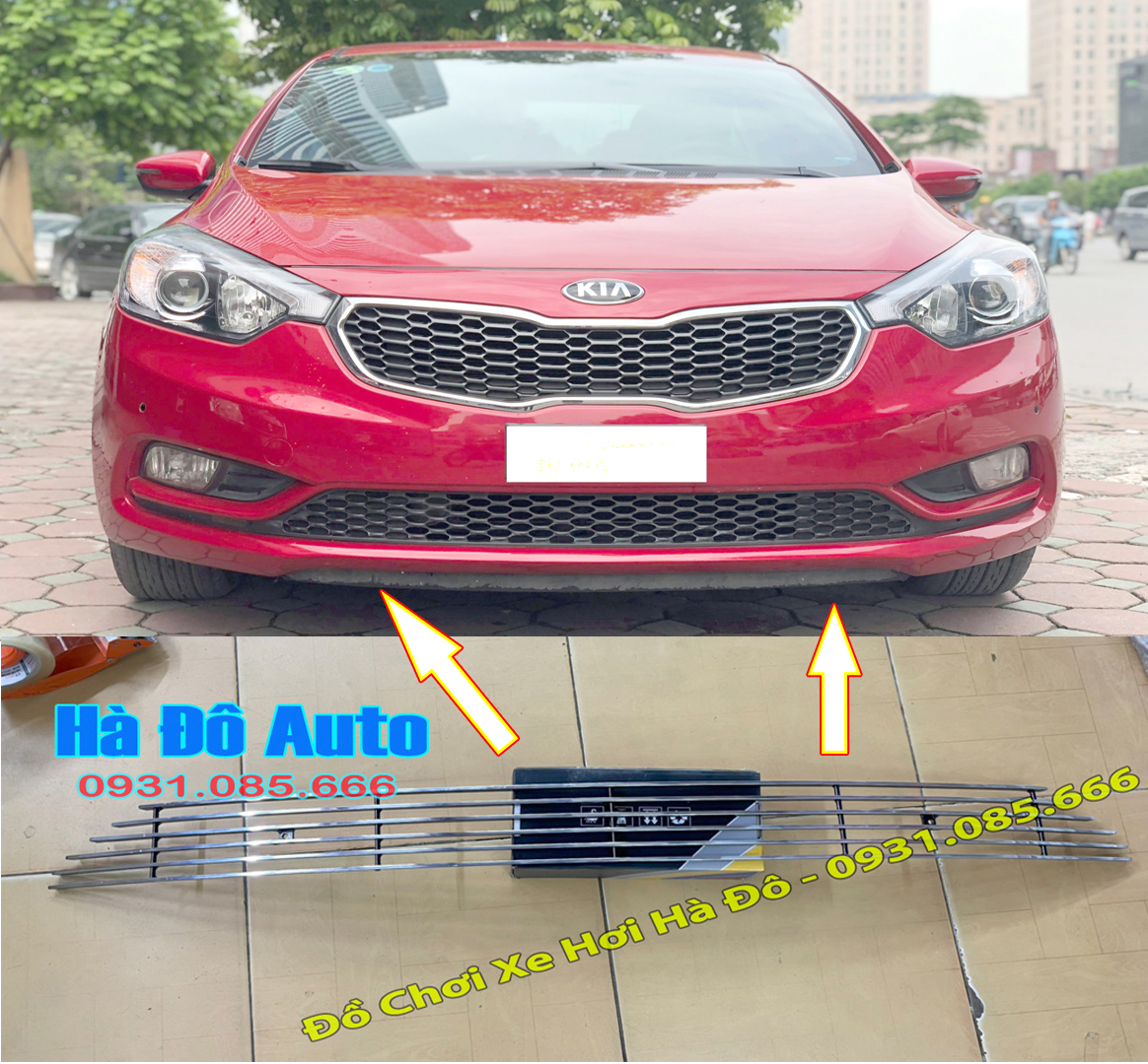 Ốp Mặt Ca Lăng Dưới Kia K3 - Ốp Bảo Vệ Ca Lăng Dưới K3 Đời Cũ