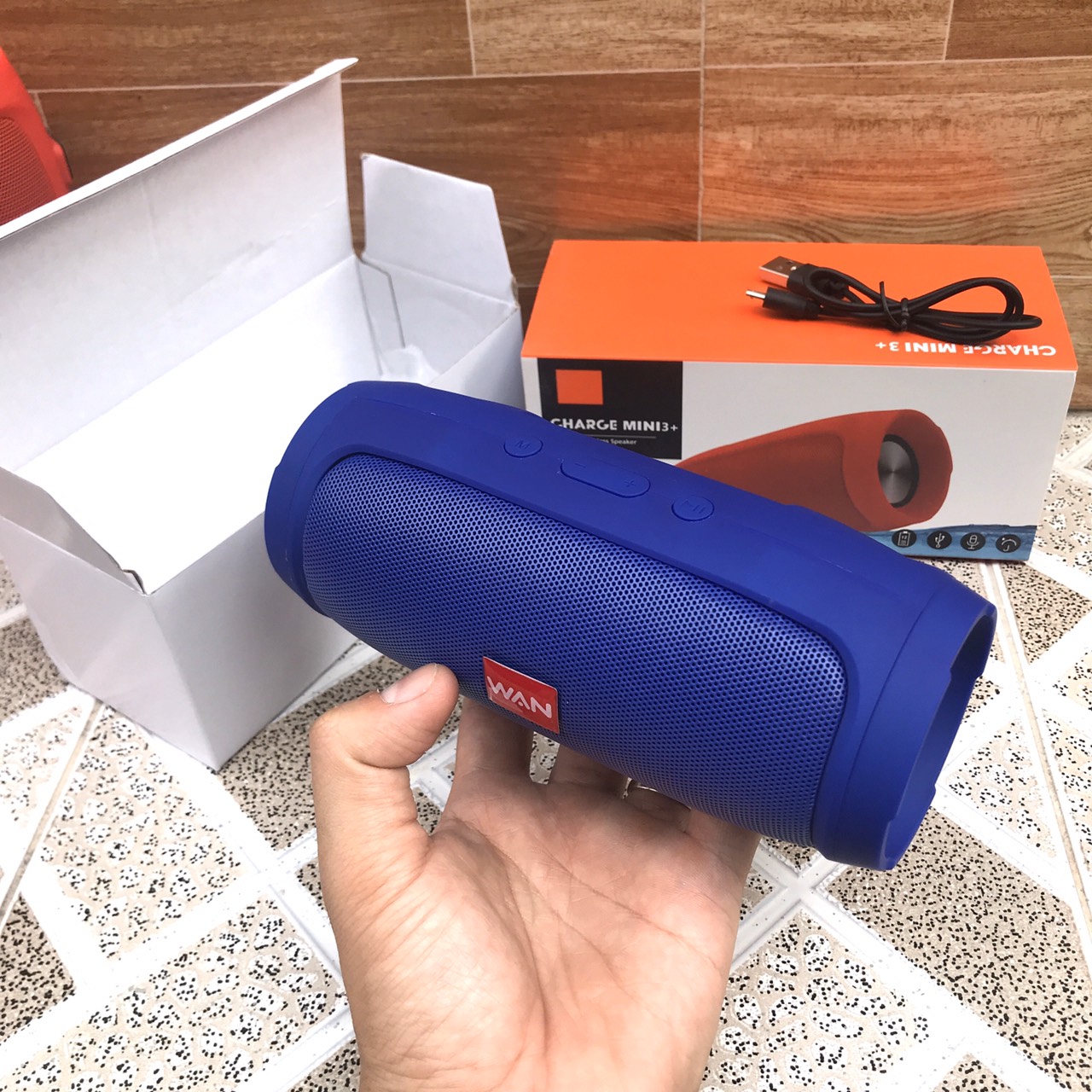 Loa Bluetooth WAN Charge 3+ mini A3 , nghe nhạc hay pin trâu - Hàng chính hãng