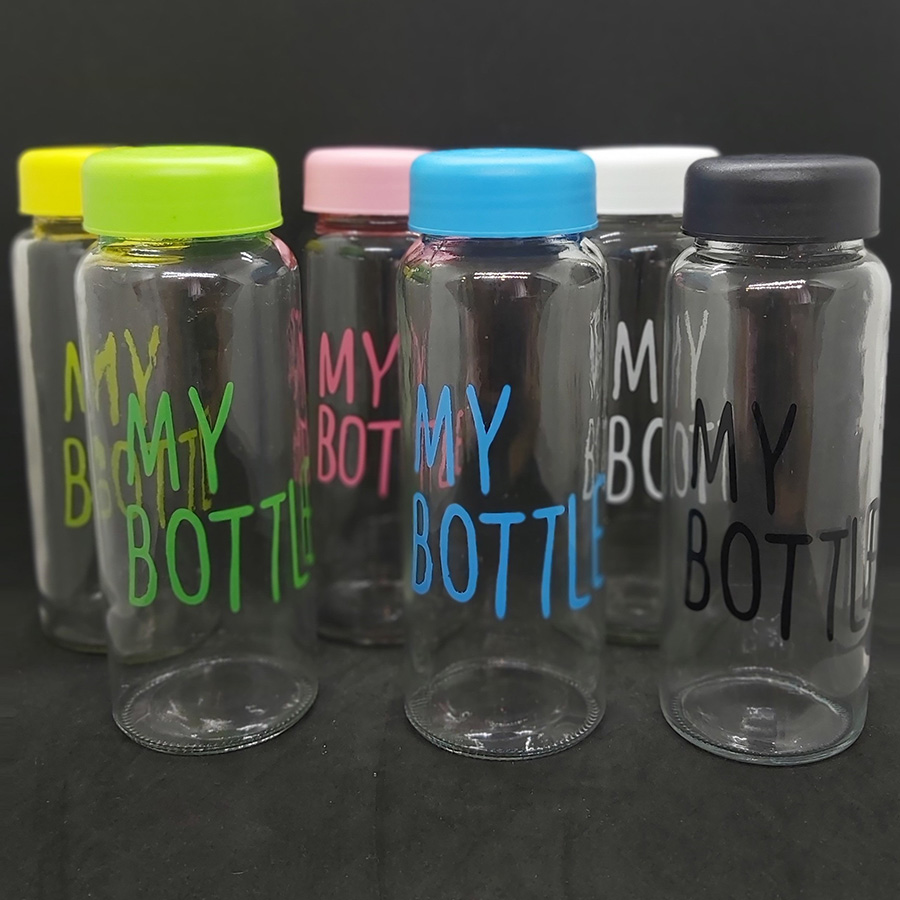 Bộ 2 Bình Thủy Tinh Đựng Nước My Bottle 500ml (Giao màu ngẫu nhiên)