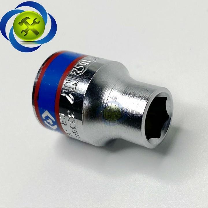 Tuýp 14mm loại 3/8 có 6 cạnh màu trắng loại ngắn Kingtony 333514M