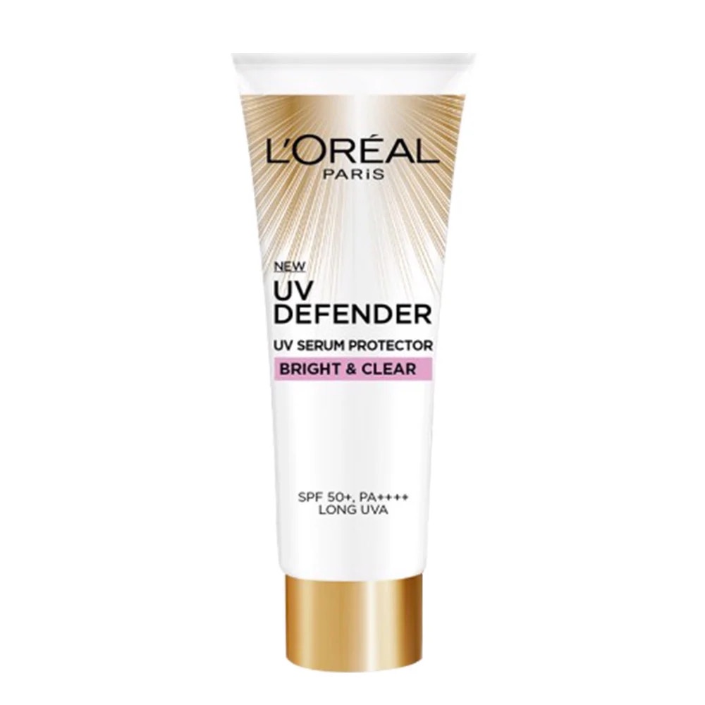 [L'OREAL PARIS] Kem Chống Nắng Giúp Giảm Thâm Và Nâng Tông Mềm Mịn UV Defender SPF 50+/PA++++ Bright &amp; Clear 50/15ml