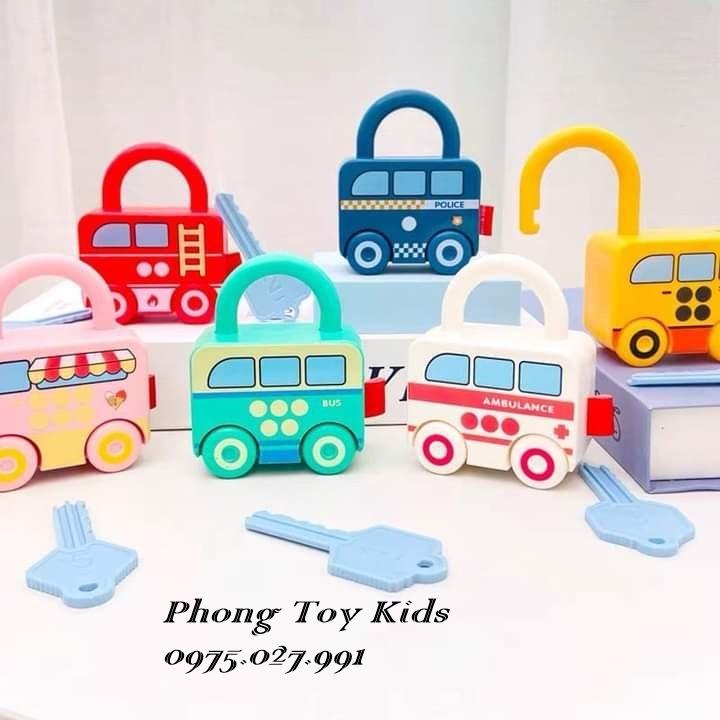 BỘ TRÒ CHƠI Ổ KHOÁ VÀ CHÌA KHÓA MATCHING đầu đời cho bé yêu! Montessori