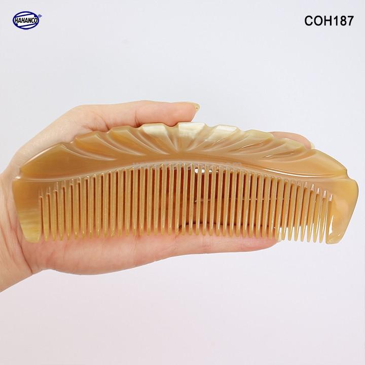 Lược sừng xuất Nhật (Size: XL - 17cm) COH187 - Lược múi bưởi khía đẹp cỡ lớn️ - Chăm sóc tóc