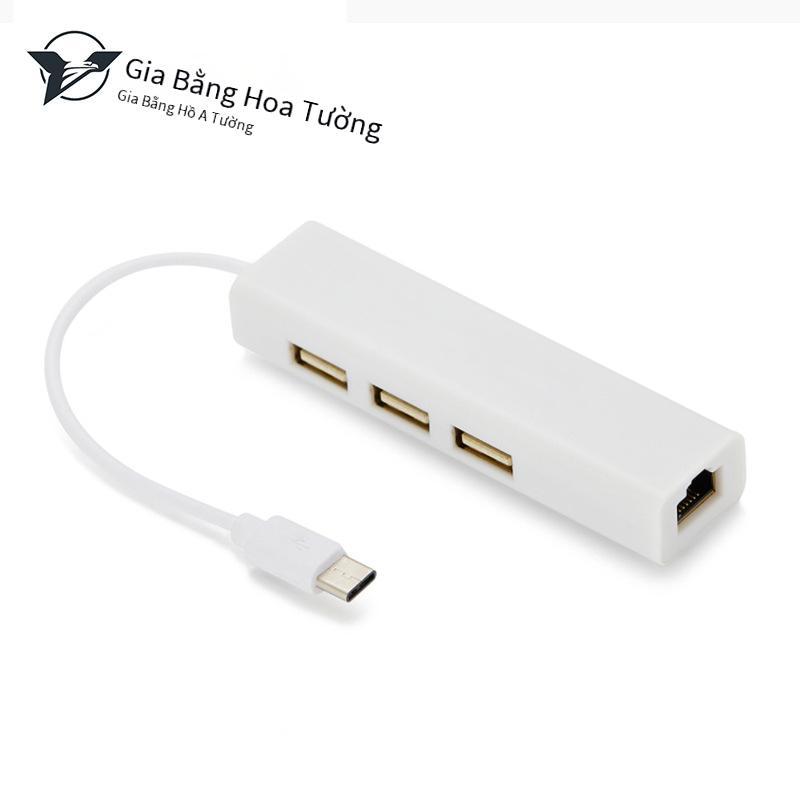 Giao hàng nhanh USB mở rộng card mạng 100M type-c sang cổng mạng RJ45 phù hợp cho máy tính để bàn di động máy tính xách tay