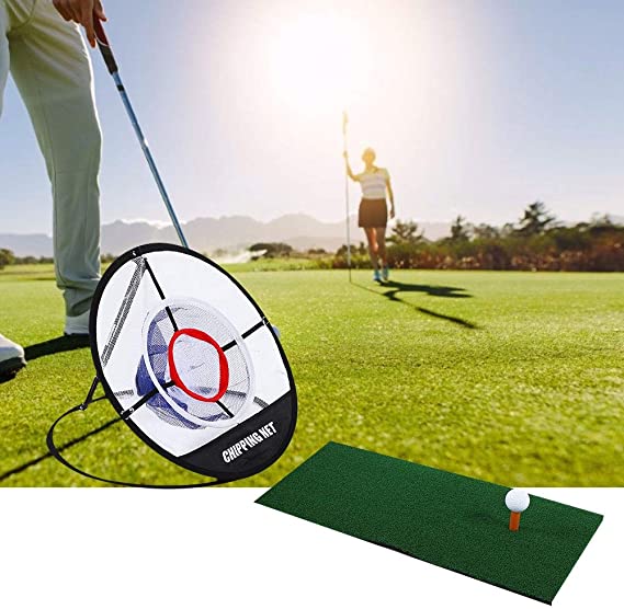 Chip tròn tập GOLF + Thảm tập 0.3x0.6m tặng kèm tee