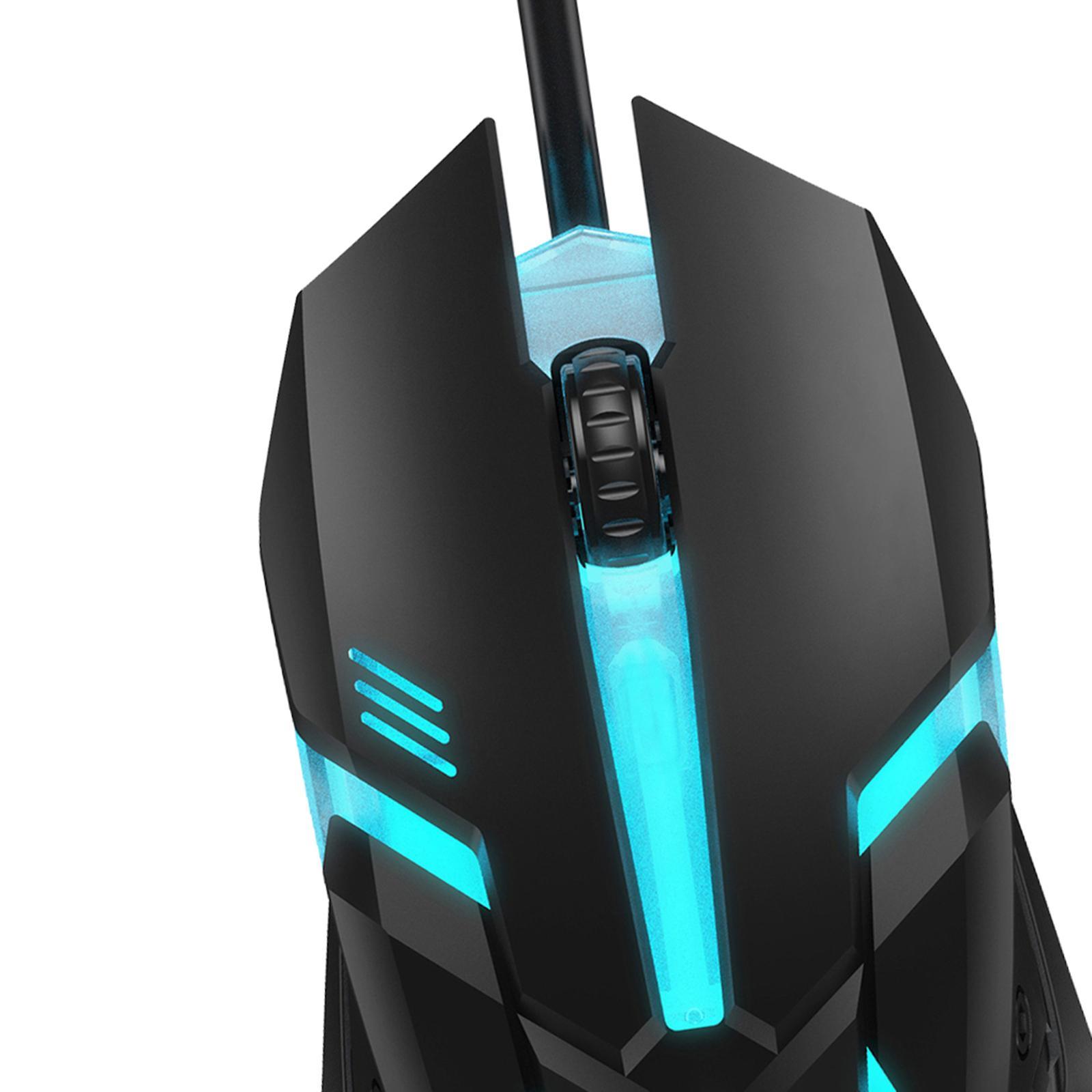 Gaming Mouse Adjustable DPI with Backlights Game for Laptop