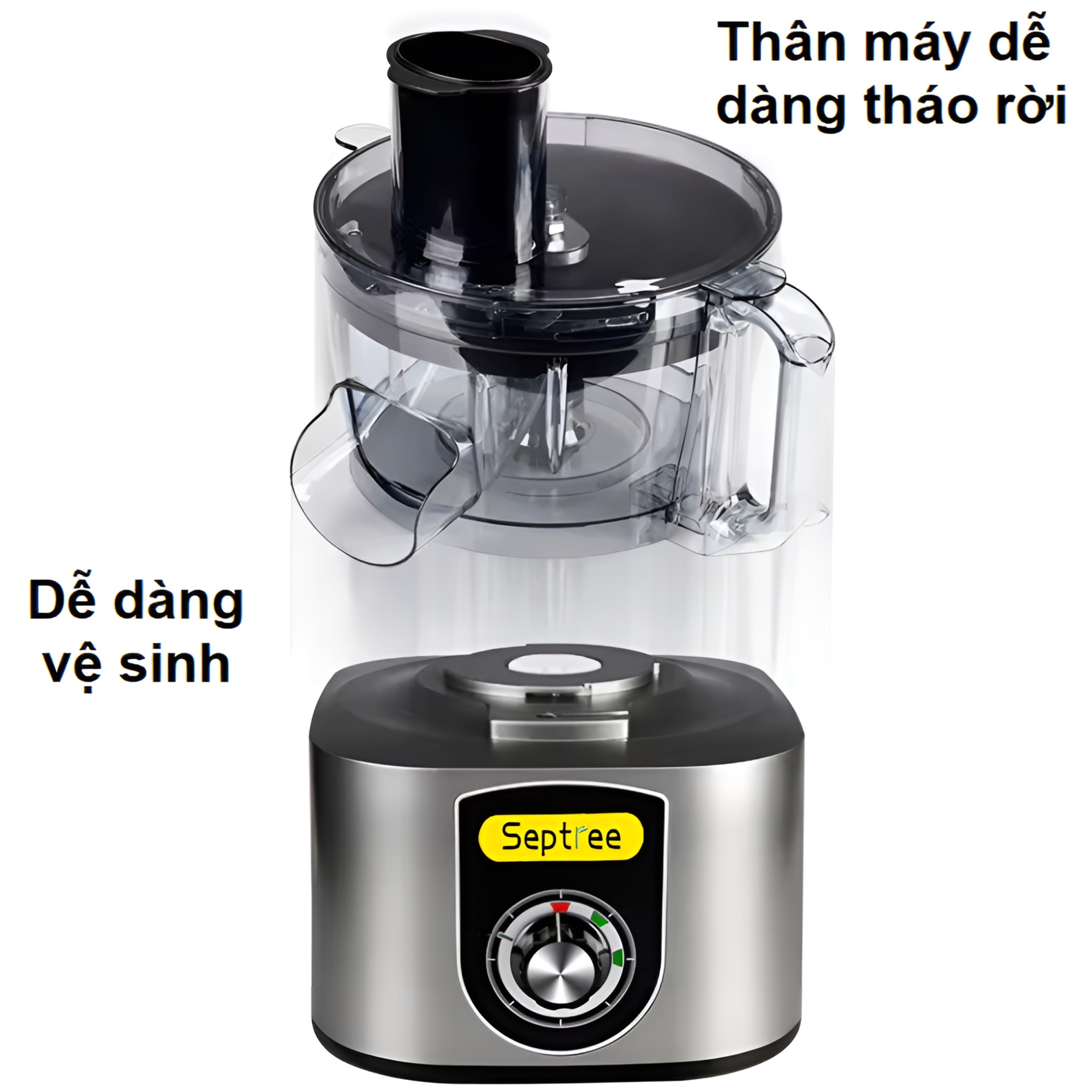 HÀNG CHÍNH HÃNG - Máy thái rau củ quả đa năng chuyên nghiệp dùng cho gia đình, nhà hàng và khách sạn. Thương hiệu Mỹ cao cấp Septree ANS-A5