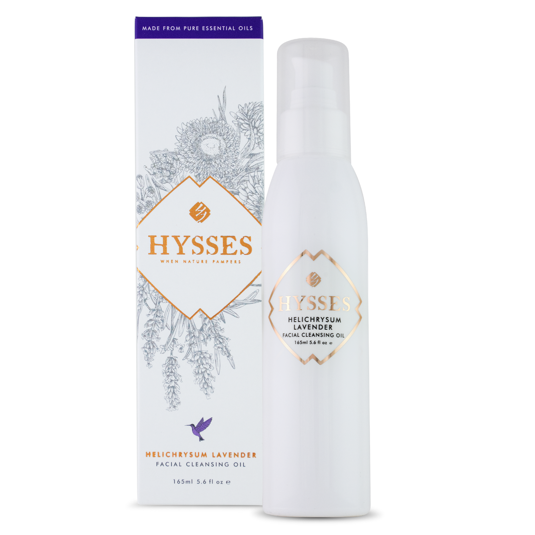 Dầu Tẩy Trang Cao Cấp Hysses Cleansing Oil Làm Sạch Sâu Lớp Tẩy Trang Và Bụi Bẩn, Giúp Chống Viêm, Tái Tạo Da, Chống Lão Hóa Với Tinh Dầu Oải Hương - Cúc Vạn Thọ Hữu Cơ Tự Nhiên
