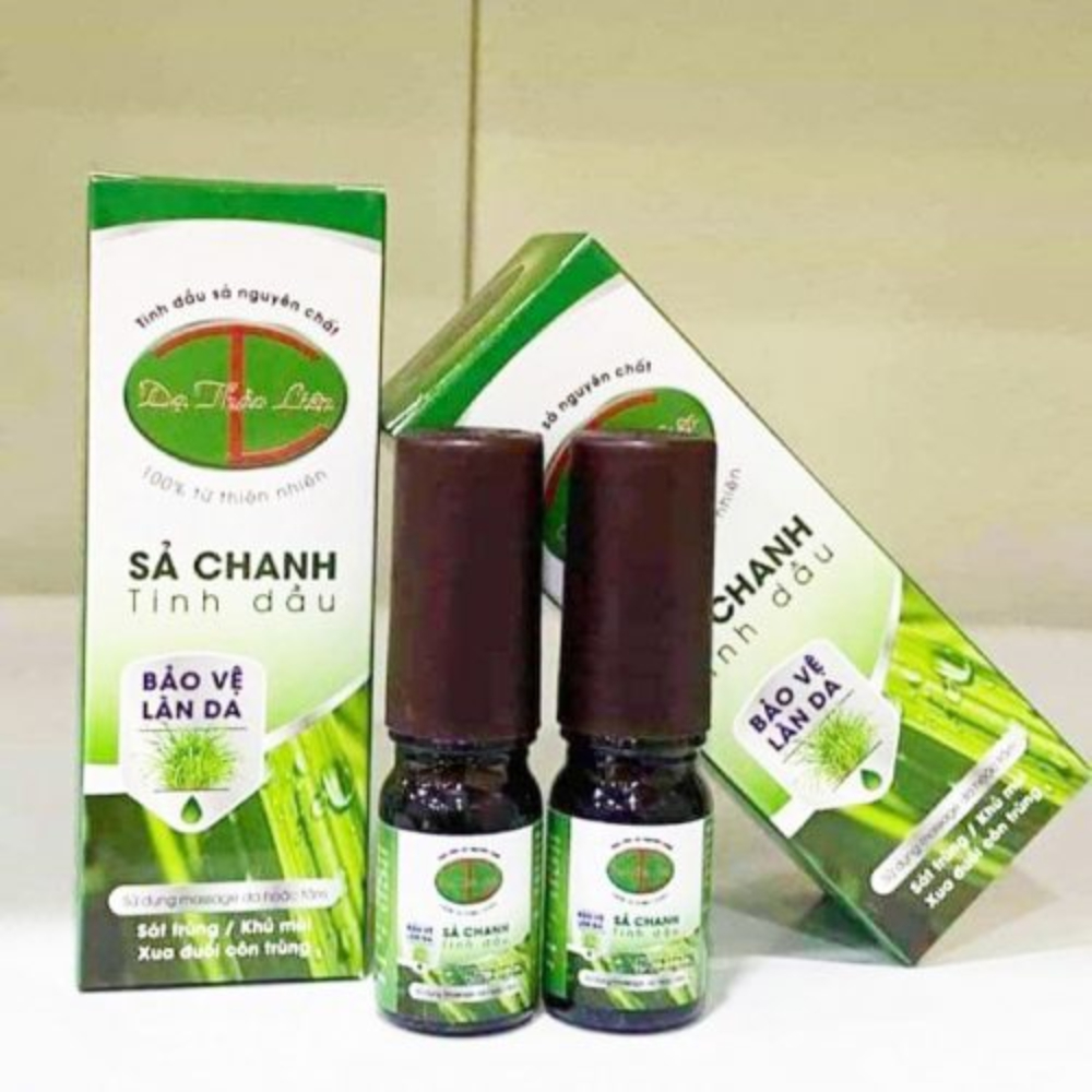 Tinh dầu Sả Nguyên Chất - Dạ Thảo Liên 50 ml (xua đuổi muỗi và côn trùng, khử khuẩn, xông phòng, lau nhà, khử mùi ô tô, hỗ trợ giải cảm, xông hơi)