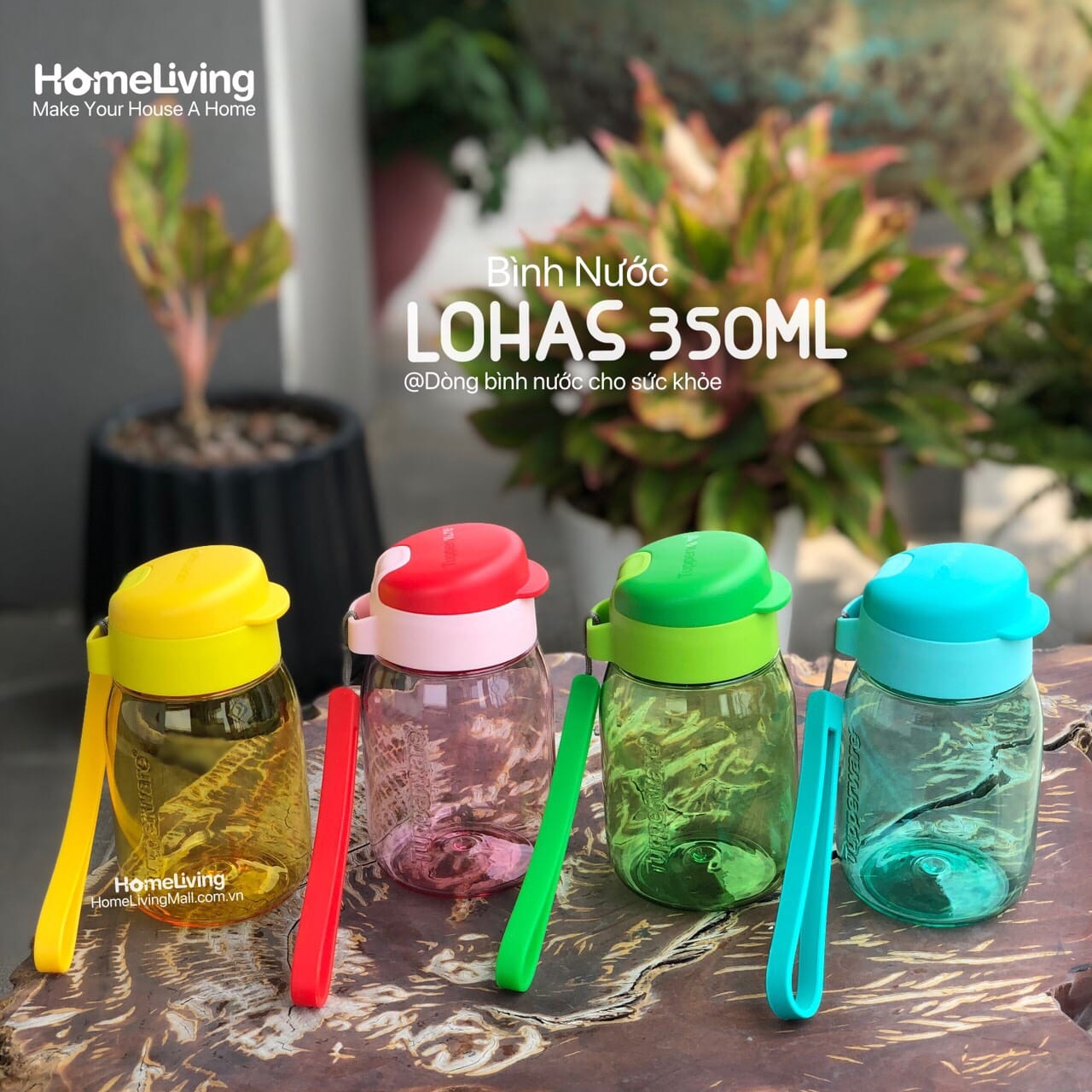 Bình nước Tupperware Mini Lohas 350ml