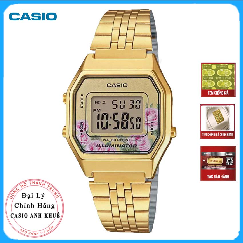 Đồng Hồ Nữ Dây Kim Loại Casio LA680WGA-4CDF (33.5 x 28.6 mm)