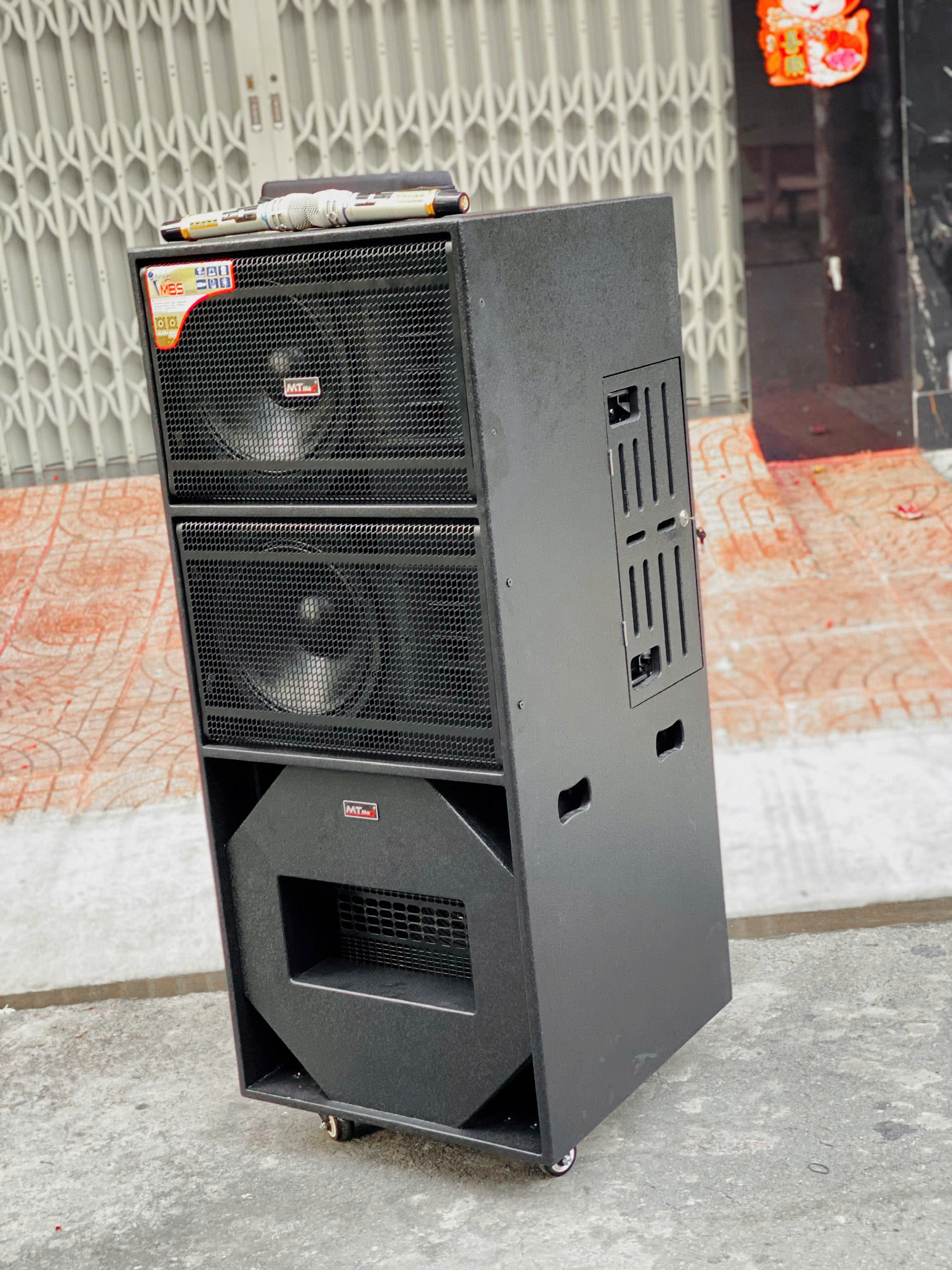 Loa Kéo Điện MTMAX 007 – 3 Bass Khủng + Loa Array Cao Cấp Công Suất 1500W Phục  Vụ Tiệc Ngoài Trời Sân Khấu Hội Nghị 100 - 200 Người Hàng Nhập Khẩu