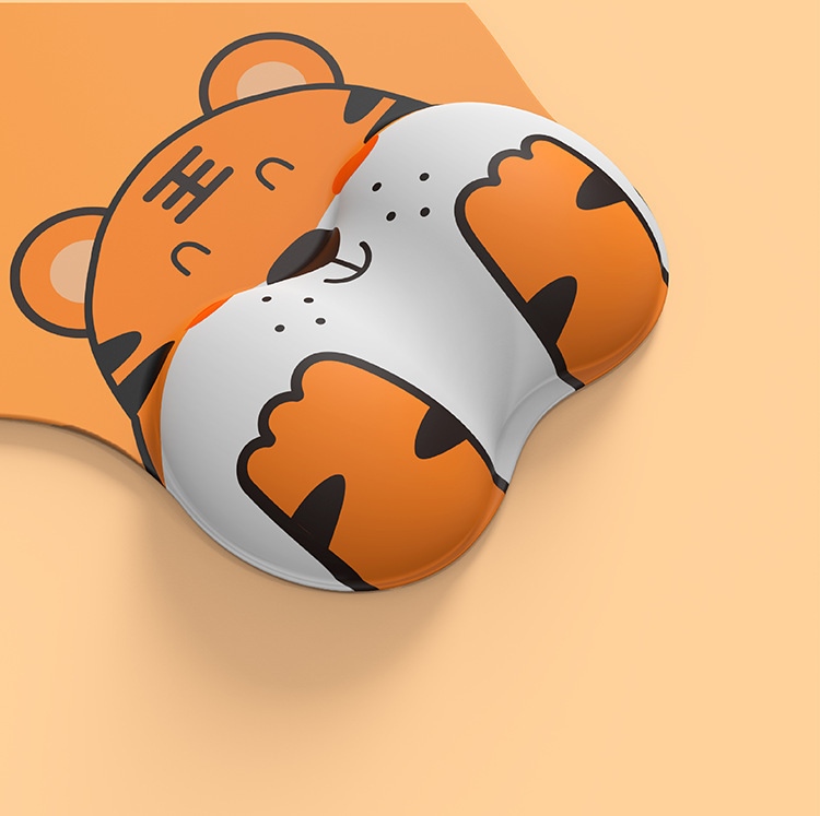 Miếng lót chuột Mouse Pad có đệm cổ tay hình cọp vàng 3D/ Totoro_ Hàng chính hãng