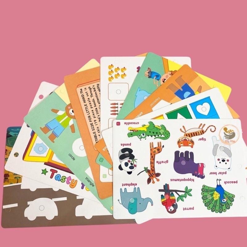 Học Liệu Montessori Bóc Dán 17 Chủ Đề Đồ Chơi Giáo Dục Sớm Cho Bé Tái Sử Dụng Nhiều Lần