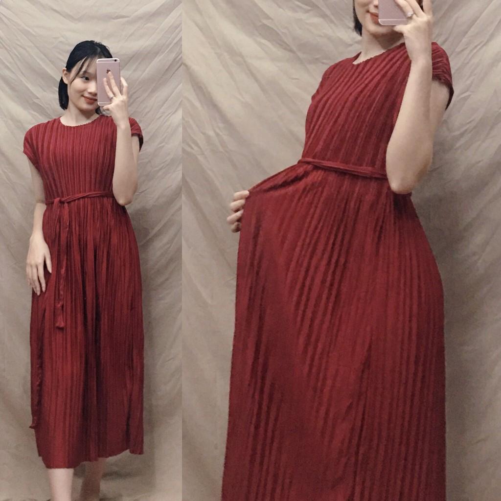Váy bầu suông thời trang chất cotton mùa hè dáng dài bigsize