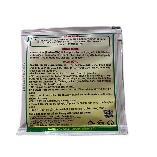 Phân bón Amino điều hòa sinh trưởng 20ml