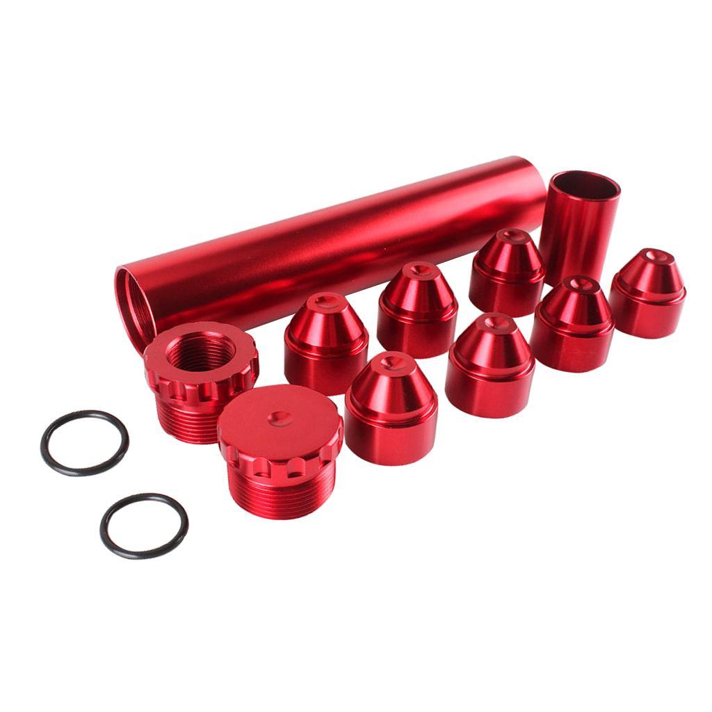 6in Aluminum Automotive Fuel Filter Car Oil Fuel Filter 5/8''-24 Red