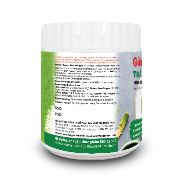 Gừng Trà Xanh Hòa Tan - Instant Green Tea Ginger