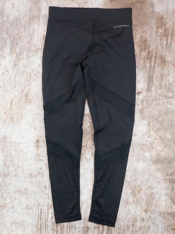 Quần Legging Oysho Leopard Leggings with Mesh Details- SIZE S