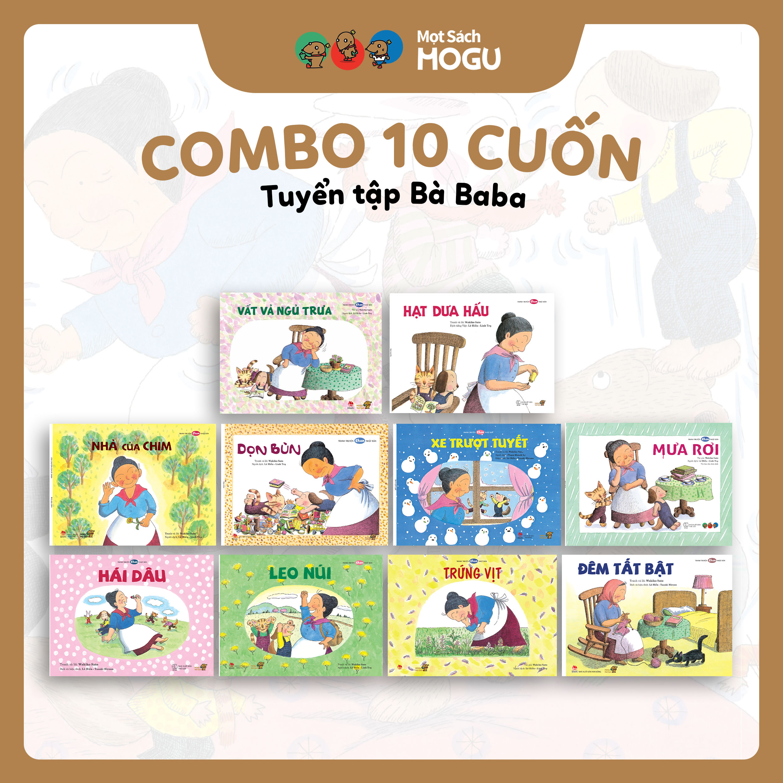 Truyện Ehon bé 3-4-5 tuổi - Bộ 10 cuốn Tuyển tập Bà Baba