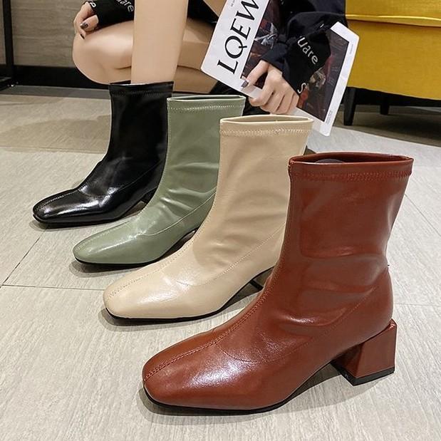 Giày Bốt  Giày cao cổ Martin boots thời trang phong cách hàn quốc đơn giản