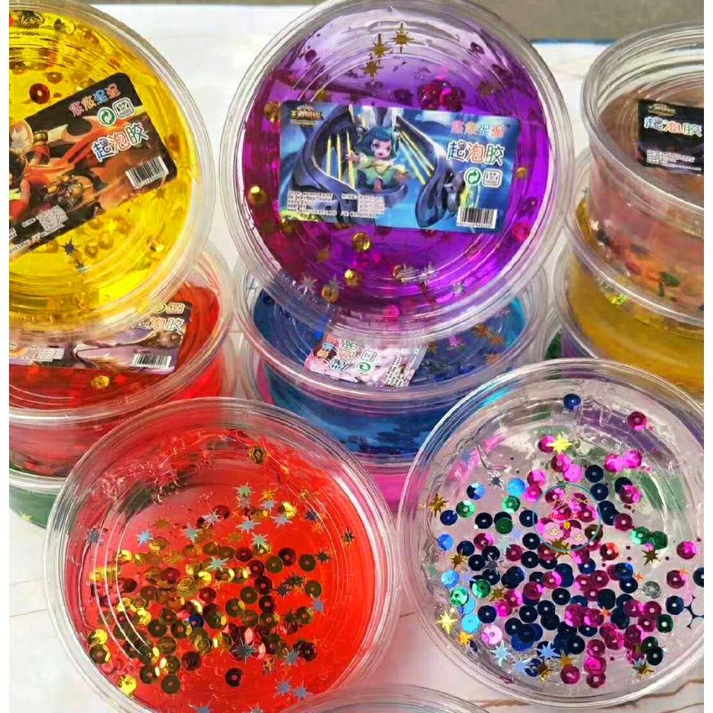 Slime BƯƠM BƯỚM nhũ 9 màu cực đẹp Đồ chơi hũ slam chất nhờn ma quái squishy 120ML