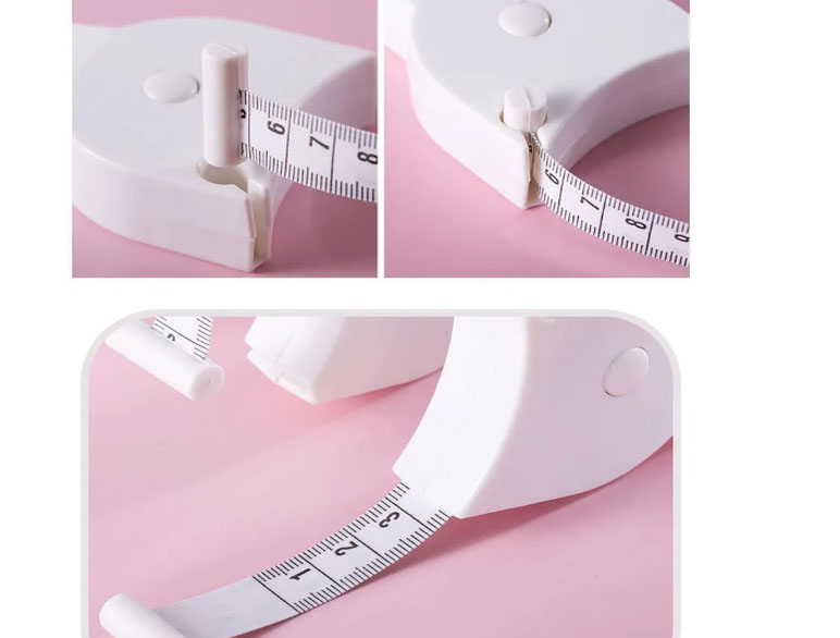 Thước dây rút tự động chữ Y có tay cầm để đo vòng eo vòng tay vòng chân 1.5 mét-Tặng cây gãi ngứa inox gấp gọn