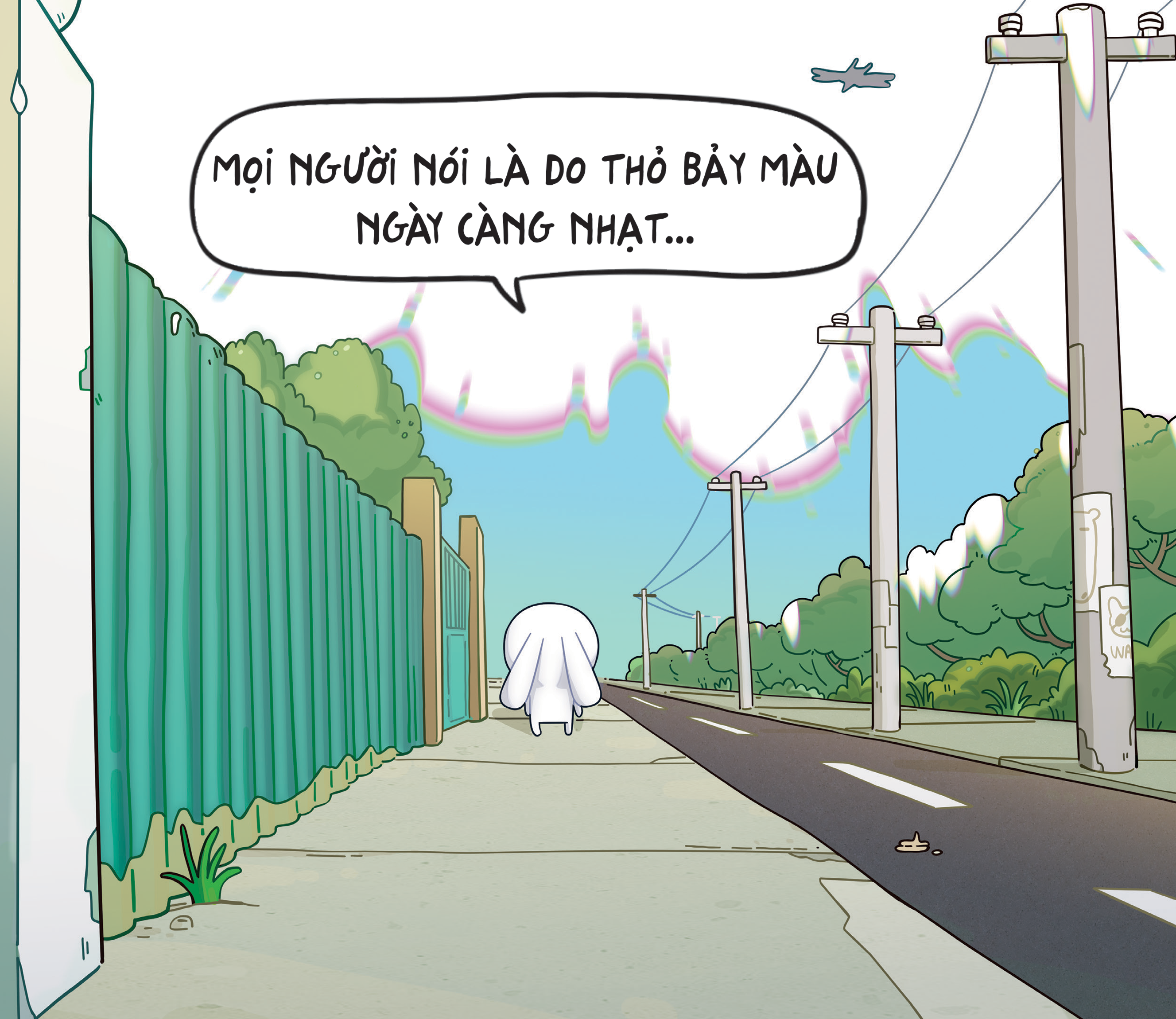 Sách tô màu: Thỏ Bảy Màu Trong Thế Giới Bay Màu - Huỳnh Thái Ngọc