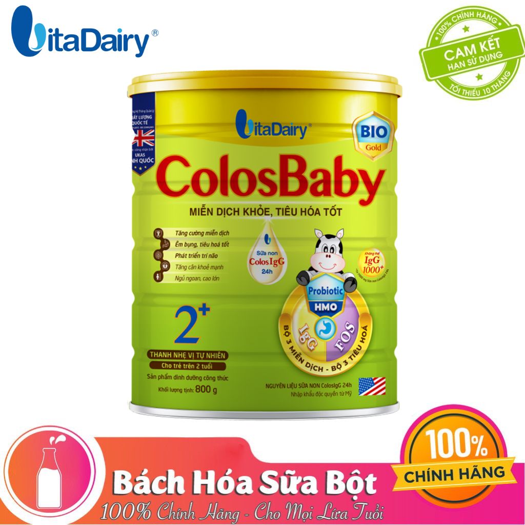 Sữa Colosbaby Bio Gold 2+ 800G – Miễn dịch khỏe và Tiêu hóa tốt