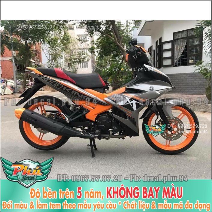 Tem rời Exciter 150 Mx xám cam  -1