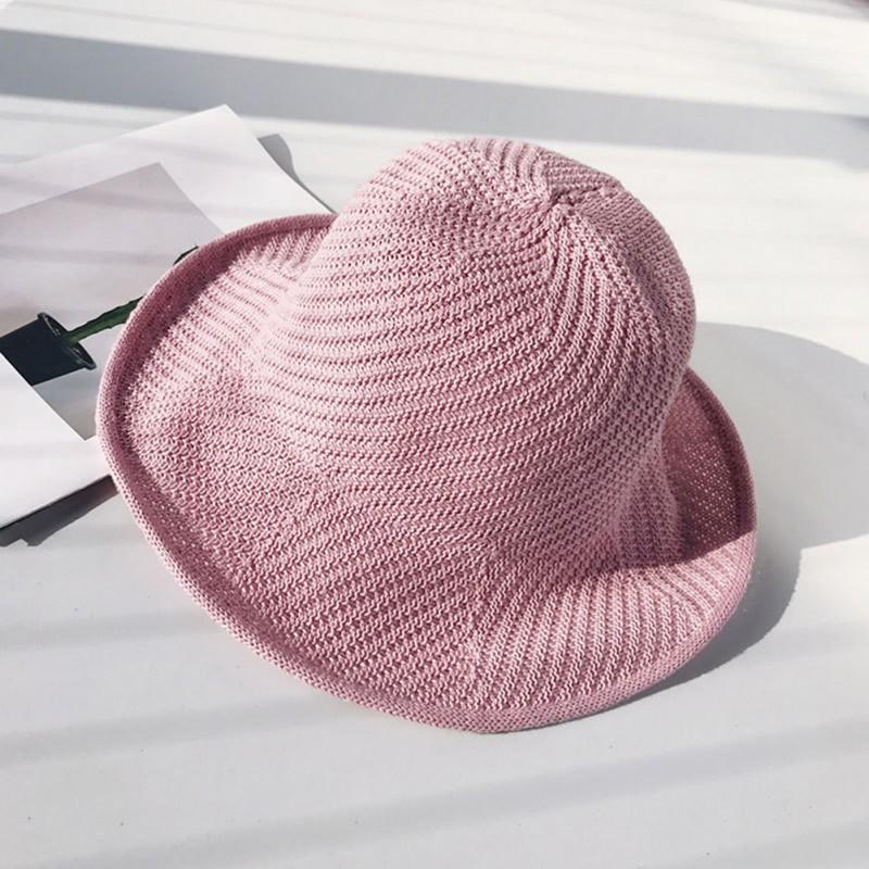 Nón bo dệt kim trơn màu giản dị thời trang cho nữ