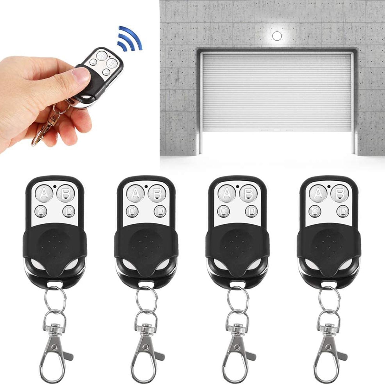 Set 4 Điều Khiển Từ Xa 4 Nút Ghép Nối Đơn Giản 433Mhz Cho Cửa Ra Vào Nhà Để Xe Ô Tô